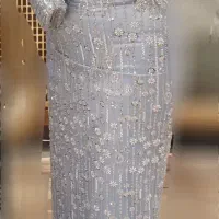 لباس مجلسی به همراه ست دستکش و کیف مجلسی|لباس|کرج, برغان|دیوار