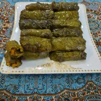 دلمه برگ مو و کوفته تبریزی