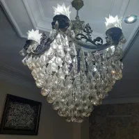 لوستر لاله کریستال شامپاینی