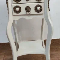 میز تلفن سفید