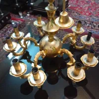 لوستر ۱۰ شاخه ی طلایی