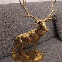 گوزن وزن ۵ کیلویی برنز گلاب پاش برنز