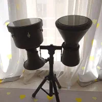 ست تمپو و داربوکا با پایه و کیف نو تمیز