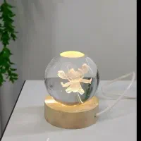 چراغ خواب کریستال گوی زیرچوبی