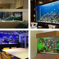 طراحی نصب آکواریوم پلنت آبنما تضمینی|ماهی|مشهد, نیروی هوایی|دیوار