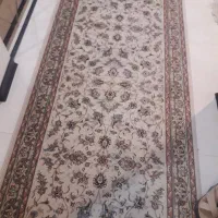 فرش کناره (افشان) بسیارزیبا ۷۰۰شانه دوتخته نو