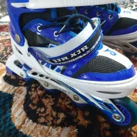 اسکیت  با تعجیزات  کامل  در حد نو  سالم سالم