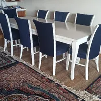 میز ناهار خوری ۸ نفره و مبل راحتی ۹ نفره چستر|میز و صندلی غذاخوری|محمدشهر, |دیوار