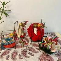 پک هدیه یلدایی عروس داماد پنج استند دیزاین یلدا