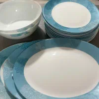 ۳ دست چلو خوری سالم با دو عدد کاسه سوپ و دیس