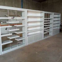 طراحی قفسه فروشگاهی ساخت ویترین دکور پیشخوان کانتر