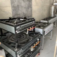 رودیگی گاز سرآشپز۲و۳شعله قفسه استیل