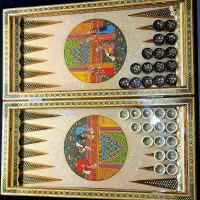 تخته نرد و صفحه شطرنج خاتم ( مجلس بزم قاجاری )|اسباببازی|تهران, تهرانسر غربی|دیوار