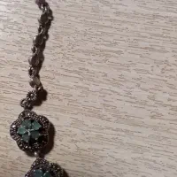گردنبند نقره با نگینهای زمرد اصل تایلندی اصل|جواهرات|تهران, ولنجک|دیوار