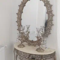 اینه شمعدان برنز شیک. جنس اصل