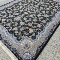 فرش کاشان۱۰۰۰شانه طرح مانا زمینه سورمه ای|فرش|سیرجان, |دیوار