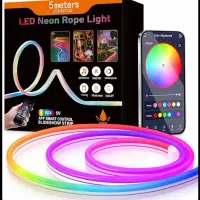 ریسه نئون فلکسی RGB-IC پنج متری حساس به صدا