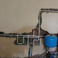 تاسیسات خواجو. لوله کشی اب و فاضلاب