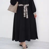 مانتو پیراهنی نوار پلنگی
