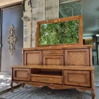 میز تی وی/مدل فرانسوی/ست/روکش چوب