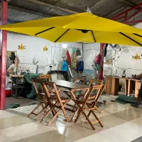 چترمربع پایه کنار چادرسایبان۴در۴