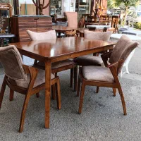 میزنهارخوری چوبی ۲نفره گرد|میز و صندلی غذاخوری|تهران, امام حسین|دیوار