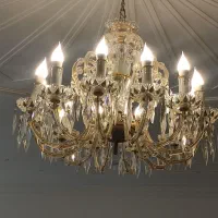 لوستر کریستال طلا کوب