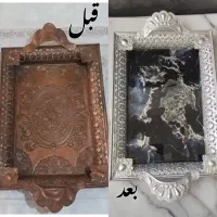 بازسازی سینی قدیمی با رزین