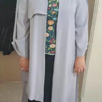 مانتومدل ناهمسان،بسیارشیکه،طوسی شاین دارسایز۴۴تا۴۸