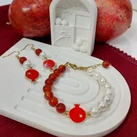 اکسسوری سنگی یلدایی،یلدا،دستبند سنگی