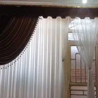 پرده سه متری کامل به همراه چوب پرده|پرده، رانر، رومیزی|تربتحیدریه, باغ سلطانی|دیوار