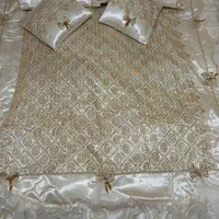 روتختی ساتن عروس پولک دوزی شده نو