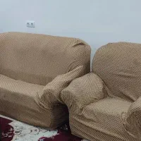 فروش مبل ده نفره همراه با میز جلو مبلی|مبلمان خانگی و میز عسلی|شوش, |دیوار