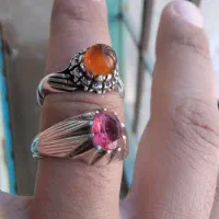 انگشتر یاقوت سرخ سونچیا معدنی و دسته دلبر یمنی|جواهرات|اسلامشهر, مطهری|دیوار