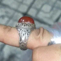 انگشتر نقره با چمبر قدیمی دستی+رادیوفلش باقیمت مفت
