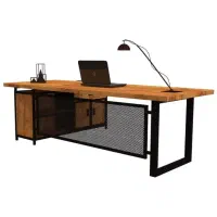 میزکار میز مدیریتی‌اداری میز کد۶۱۳L میزمنشی ۶۱۳