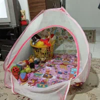 چادر بازی بچه سالم تاشو فنری با کیف حمل مخصوص|اسباب‌بازی بچه|کرج, کرج نو|دیوار