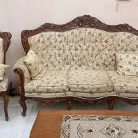 مبل ۹ نفر و میز نهار خوری ۸|مبلمان خانگی و میز عسلی|رشت, چله خانه|دیوار