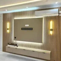 کناف سقف کاغذب.  لاین نوری دیوار پوششی. و|خدمات پیشه و مهارت|فردیس, فردیس|دیوار