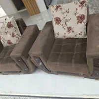 مبل ویک کمد مطالعه وتخت یک نفره|مبلمان خانگی و میز عسلی|گنبد کاووس, |دیوار