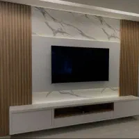 کابینت ساده ،های گلاس،کمد دیواری ریلی ساده|جاکفشی، کمد، دراور|سراب, |دیوار