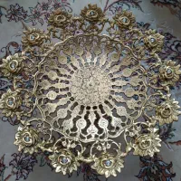 میوه خوری برنج گل رز سایز بزرگ