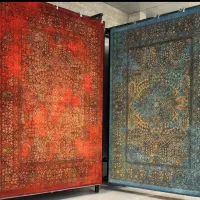 کلاریس فرش قرمز و سبز جدید 1200شانه و 1500