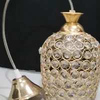 لوستر اشکی طلایی|لوستر و چراغ آویز|اهواز, پردیس|دیوار