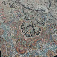 فرش 12 متری 1050 شانه تراکم 3000 سرمه ای نو