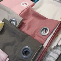 پرده آماده مخمل شنل و کتان حریر|پرده، رانر، رومیزی|کرج, المهدی|دیوار