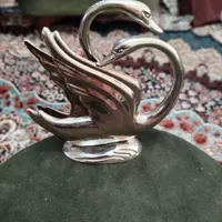 جا دستمالی برنجی قو
