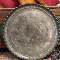 سینی مسی کنگره ای قدیمی قطر ۵۵ سانت|کلکسیون اشیاء عتیقه|تهران, جیحون|دیوار