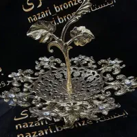 میوه‌خوری برنجی مدل برگ ۳سایز