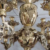 لوستر برنز نو چهار شاخه   استفاده نشده